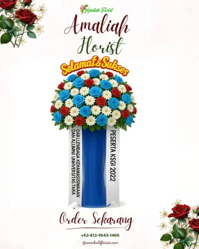 Standing Flower di Jalan Rta Milono Palangkaraya